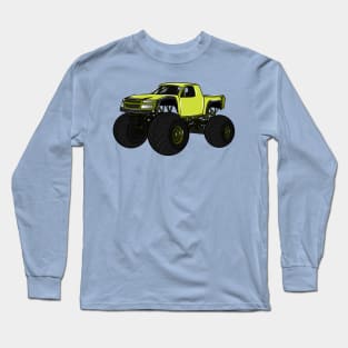 Monster truck cartoon illustration Long Sleeve T-Shirt